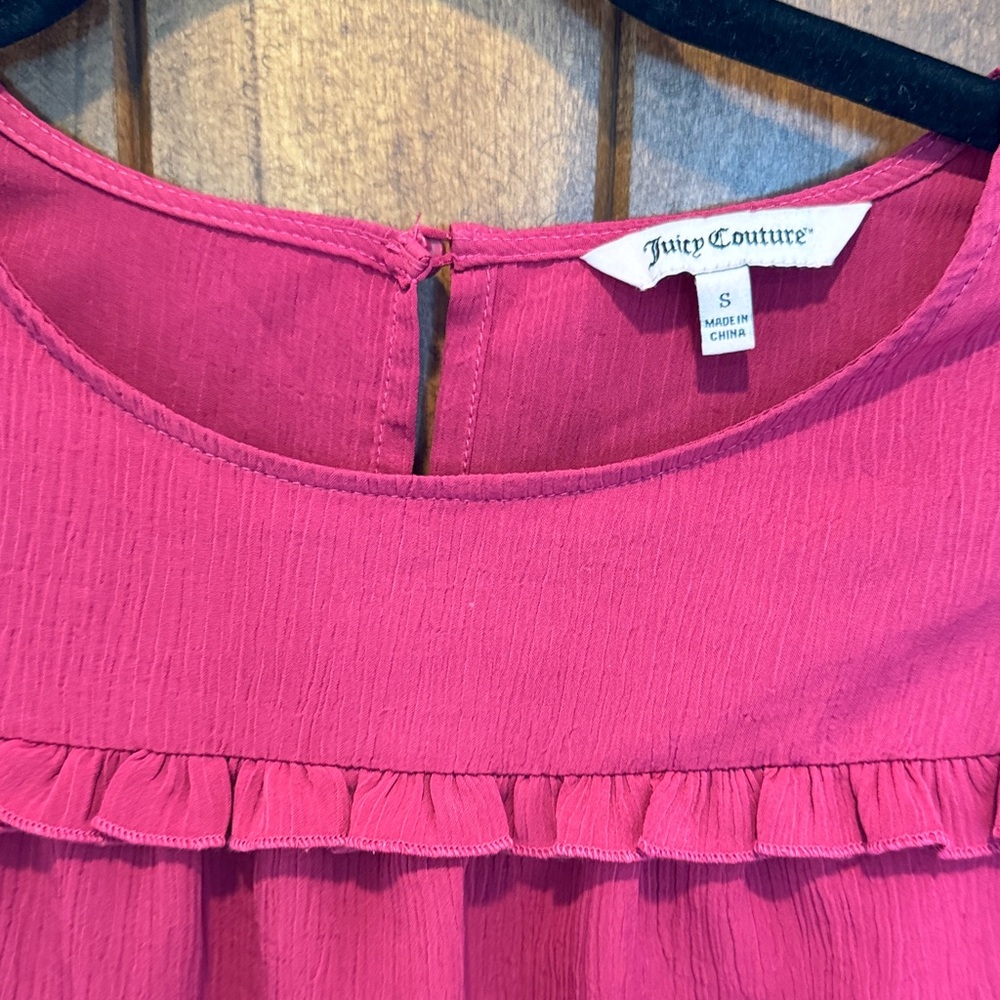 Juicy Couture Fuchsia Ruffle Blouse - Picture 2 of 8